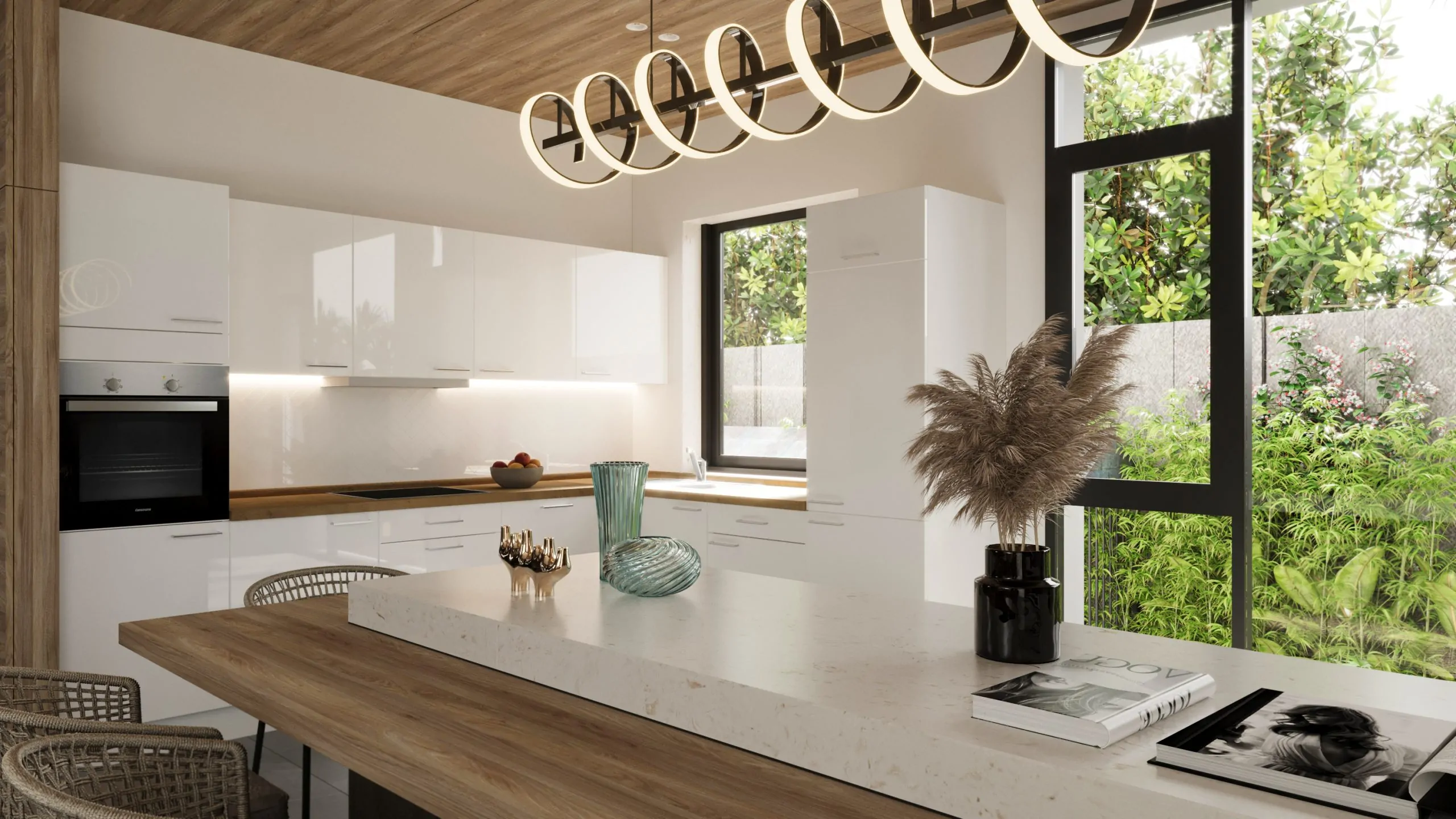 renders 3d de cocinas